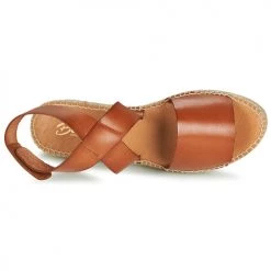 Chaussures Femme Sandales et Nu-pieds Betty London EBALUIE Camel -Sandales Soldes Boutique 3057071 500 F