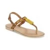Chaussures Femme Sandales et Nu-pieds Betty London ELOINE Marron / Jaune