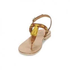 Chaussures Femme Sandales et Nu-pieds Betty London ELOINE Marron / Jaune -Sandales Soldes Boutique 3058719 500 C