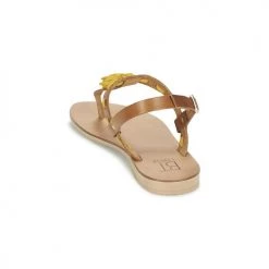 Chaussures Femme Sandales et Nu-pieds Betty London ELOINE Marron / Jaune -Sandales Soldes Boutique 3058719 500 E