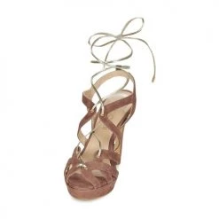 Chaussures Femme Sandales et Nu-pieds Fericelli BAIOLA Nude -Sandales Soldes Boutique 3240047 500 C
