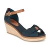 Chaussures Femme Sandales et Nu-pieds Tommy Hilfiger ELBA 40D Marine / Marron