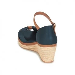 Chaussures Femme Sandales et Nu-pieds Tommy Hilfiger ELBA 40D Marine / Marron -Sandales Soldes Boutique 4613284 500 E