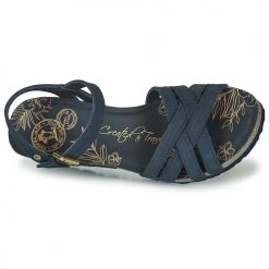 Chaussures Femme Sandales et Nu-pieds Panama Jack VERA Bleu -Sandales Soldes Boutique 4700663 500 F