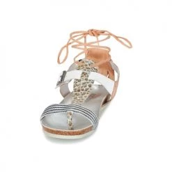 Chaussures Femme Sandales et Nu-pieds Regard RABALU Blanc / Beige / Serpent -Sandales Soldes Boutique 4777660 500 C