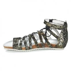 Chaussures Femme Sandales et Nu-pieds Regard RABAZO Noir / Argenté -Sandales Soldes Boutique 4777665 500 D