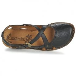 Chaussures Femme Sandales et Nu-pieds Josef Seibel ROSALIE 13 Noir -Sandales Soldes Boutique 4805581 500 F