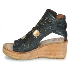 Chaussures Femme Sandales et Nu-pieds Airstep / A.S.98 NOA Noir -Sandales Soldes Boutique 4833501 500 D