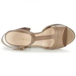 Chaussures Femme Sandales et Nu-pieds Café Noir GIMOTTI Taupe -Sandales Soldes Boutique 4894979 500 F