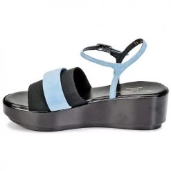Chaussures Femme Sandales et Nu-pieds Robert Clergerie PODDY Noir / Bleu -Sandales Soldes Boutique 4923233 500 D