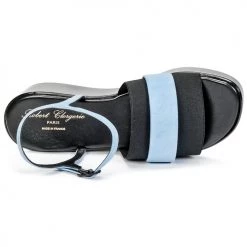 Chaussures Femme Sandales et Nu-pieds Robert Clergerie PODDY Noir / Bleu -Sandales Soldes Boutique 4923233 500 F