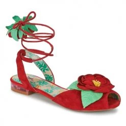 Chaussures Femme Sandales et Nu-pieds Miss L'Fire ROSETTA Rouge / Vert