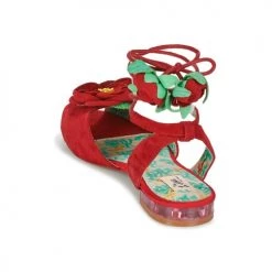 Chaussures Femme Sandales et Nu-pieds Miss L'Fire ROSETTA Rouge / Vert -Sandales Soldes Boutique 4923623 500 E