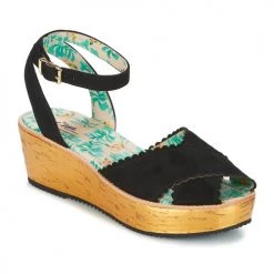 Chaussures Femme Sandales et Nu-pieds Miss L'Fire MARCIE Noir