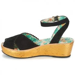 Chaussures Femme Sandales et Nu-pieds Miss L'Fire MARCIE Noir -Sandales Soldes Boutique 4923627 500 D