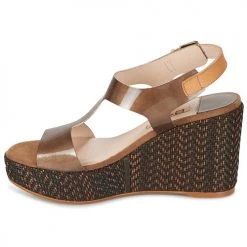 Chaussures Femme Sandales et Nu-pieds Spiral PAULA Marron -Sandales Soldes Boutique 4926672 500 D