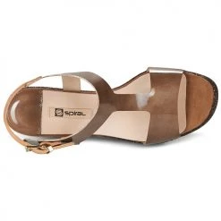 Chaussures Femme Sandales et Nu-pieds Spiral PAULA Marron -Sandales Soldes Boutique 4926672 500 F