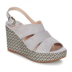 Chaussures Femme Sandales et Nu-pieds Spiral PAULA Gris