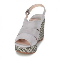 Chaussures Femme Sandales et Nu-pieds Spiral PAULA Gris -Sandales Soldes Boutique 4926675 500 C
