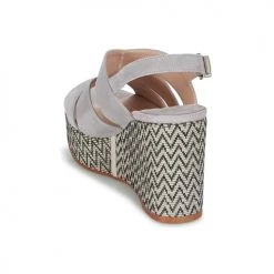 Chaussures Femme Sandales et Nu-pieds Spiral PAULA Gris -Sandales Soldes Boutique 4926675 500 E