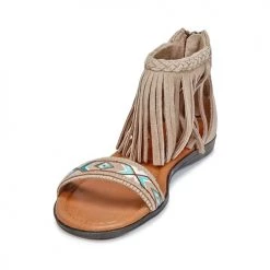 Chaussures Femme Sandales et Nu-pieds Minnetonka MOROCCO Taupe -Sandales Soldes Boutique 4939174 500 C