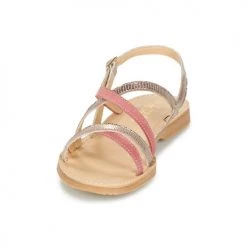 Chaussures Fille Sandales et Nu-pieds Citrouille et Compagnie GENTOU Rose / Argenté -Sandales Soldes Boutique 4973569 500 C