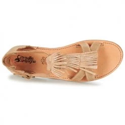 Chaussures Fille Sandales et Nu-pieds Citrouille et Compagnie GAMELA Camel -Sandales Soldes Boutique 4973630 500 F