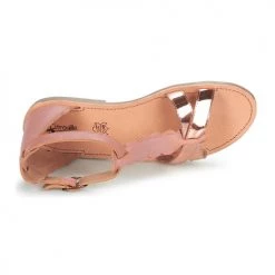 Chaussures Fille Sandales et Nu-pieds Citrouille et Compagnie GUBUDU Rose / Doré -Sandales Soldes Boutique 4973636 500 F