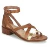 Chaussures Femme Sandales et Nu-pieds Casual Attitude COUTIL Camel / Or