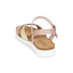 Chaussures Femme Sandales et Nu-pieds Casual Attitude GIFA Rose / Or -Sandales Soldes Boutique 4973952 500 E