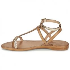 Chaussures Femme Sandales et Nu-pieds Les Tropéziennes par M Belarbi HILATRES Marron / Doré -Sandales Soldes Boutique 5011264 500 D