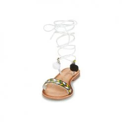 Chaussures Femme Sandales et Nu-pieds Lola Espeleta EDWINA Vert / Argenté -Sandales Soldes Boutique 6156050 500 C