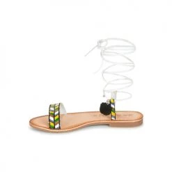 Chaussures Femme Sandales et Nu-pieds Lola Espeleta EDWINA Vert / Argenté -Sandales Soldes Boutique 6156050 500 D