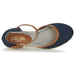 Chaussures Femme Sandales et Nu-pieds Tom Tailor ESKIM Marine -Sandales Soldes Boutique 6626221 500 F