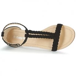 Chaussures Femme Sandales et Nu-pieds Moony Mood GEMINIELLE Noir -Sandales Soldes Boutique 6696225 500 F