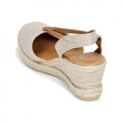 Chaussures Femme Sandales et Nu-pieds Casual Attitude IPOP Or -Sandales Soldes Boutique 6795666 500 E