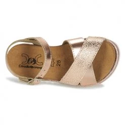 Chaussures Fille Sandales et Nu-pieds Citrouille et Compagnie GAUFRETTE Bronze -Sandales Soldes Boutique 6796463 500 F