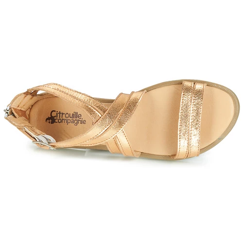 Chaussures Fille Sandales et Nu-pieds Citrouille et Compagnie IMOURAT Doré 6 Chaussures Fille Sandales et Nu-pieds Citrouille et Compagnie IMOURAT Doré – Image 6