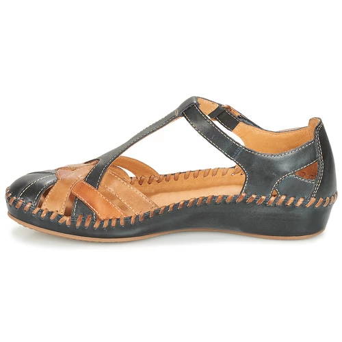 Chaussures Femme Sandales et Nu-pieds Pikolinos P. VALLARTA 655 Marine / Camel 4 Chaussures Femme Sandales et Nu-pieds Pikolinos P. VALLARTA 655 Marine / Camel – Image 4