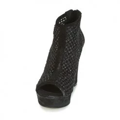 Chaussures Femme Sandales et Nu-pieds Now RAFFIA Noir -Sandales Soldes Boutique 6803645 500 C