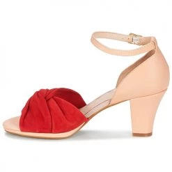Chaussures Femme Sandales et Nu-pieds Miss L'Fire EVIE Rouge / Rose -Sandales Soldes Boutique 6834849 500 D