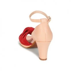 Chaussures Femme Sandales et Nu-pieds Miss L'Fire EVIE Rouge / Rose -Sandales Soldes Boutique 6834849 500 E