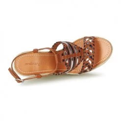 Chaussures Femme Sandales et Nu-pieds Mellow Yellow SAKE Camel -Sandales Soldes Boutique 689341 500 F