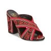 Chaussures Femme Sandales et Nu-pieds Ash LOLA Noir/ rouge