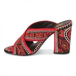 Chaussures Femme Sandales et Nu-pieds Ash LOLA Noir/ rouge -Sandales Soldes Boutique 6907782 500 D