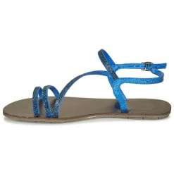 Chaussures Femme Sandales et Nu-pieds Les Petites Bombes NELLY Bleu -Sandales Soldes Boutique 6948754 500 D