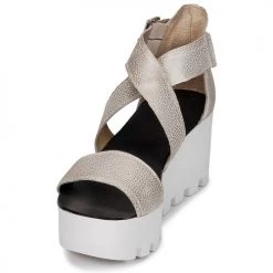 Chaussures Femme Sandales et Nu-pieds Sweet Lemon SUBWAY Argenté -Sandales Soldes Boutique 6955496 500 C