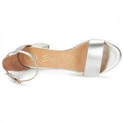 Chaussures Femme Sandales et Nu-pieds Betty London INNAMATA Argenté -Sandales Soldes Boutique 6965058 500 F