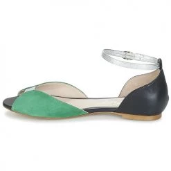 Chaussures Femme Sandales et Nu-pieds Betty London INALI Noir / Argent / Vert 9 Chaussures Femme Sandales et Nu-pieds Betty London INALI Noir / Argent / Vert -Sandales Soldes Boutique 6965093 500 D