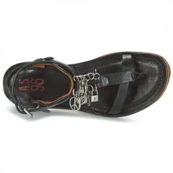 Chaussures Femme Sandales et Nu-pieds Airstep / A.S.98 RAMOS Noir -Sandales Soldes Boutique 7085089 500 F